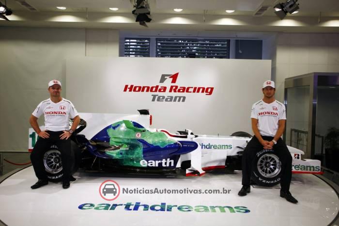 honda f1 team jenson button rubens barrichello É Oficial: equipe Honda F1 