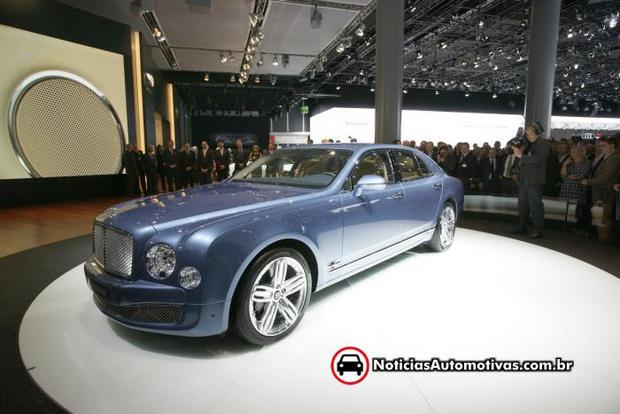 Bentley Mulsanne frankfurt 1 Novo Bentley Mulsanne com motor V8 de 512 cavalos em Frankfurt