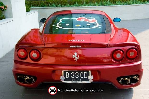 Quando duas coisas não combinam Ferrari 360 Hello Kitty 1 Quando duas coisas não combinam