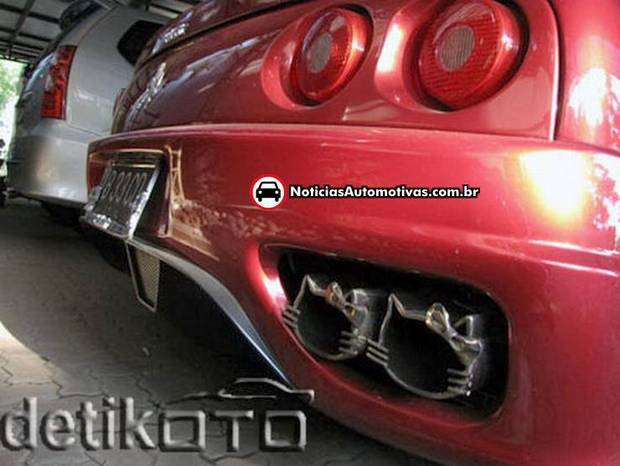Quando duas coisas não combinam Ferrari 360 Hello Kitty 3 Quando duas coisas não combinam