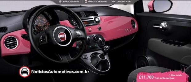 Fiat 500 Pink 2 Fiat 500 Pink é lançado na Europa