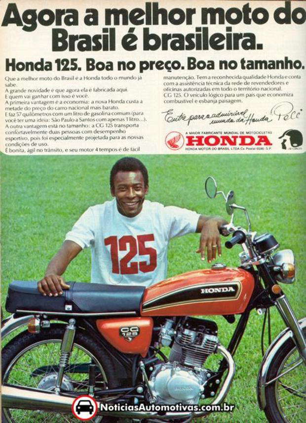 HONDA 1976 Propaganda antiga: Honda 125 1976