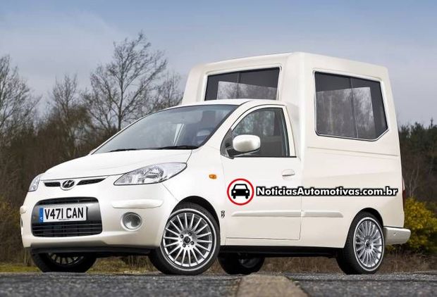 Hyundai i10 Pope Mobile 1 Kia Soul com tampa aerodinâmica, SEAT com turbina elétrica no teto, Hyundai do papa, é o 1o de abril