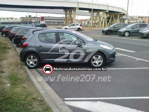 Peugeot 207 Facelift 3 Peugeot 207 2009 com facelift é flagrado