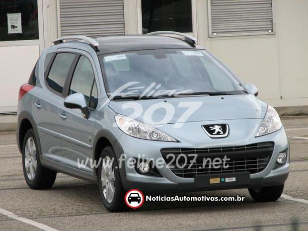 Segredo: facelift da Peugeot 207 SW Outdoor européia Peugeot 207 Outdoor SW feline207 flagra 1 Segredo: facelift da Peugeot 207 SW Outdoor européia