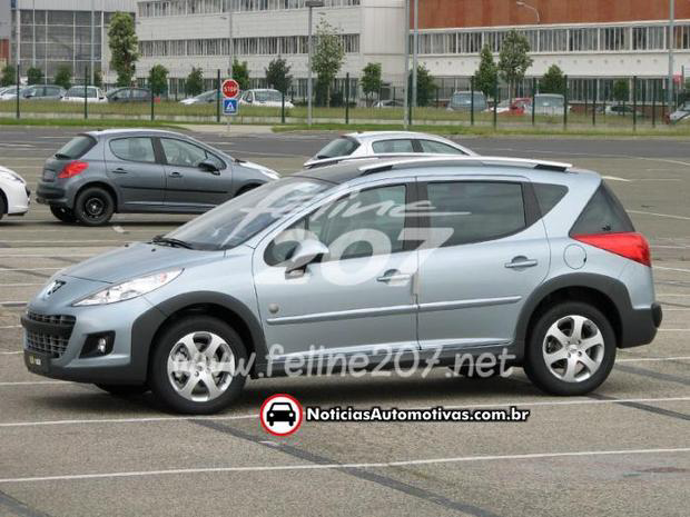 Segredo: facelift da Peugeot 207 SW Outdoor européia Peugeot 207 Outdoor SW feline207 flagra 2 Segredo: facelift da Peugeot 207 SW Outdoor européia