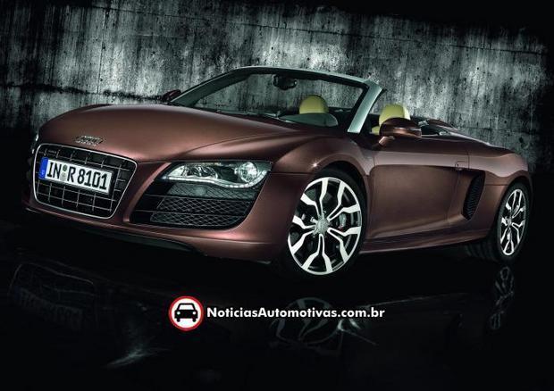 audi r8 spyder oficial 1 Audi R8 Spyder é revelado oficialmente, tem 525 cavalos de potência