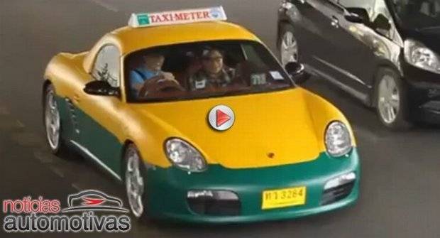 boxster taxi thai Porsche Boxster vira táxi na Tailândia