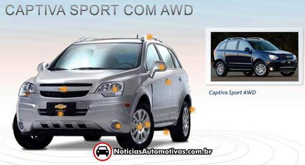 captiva 2010 1 Chevrolet Captiva 2010 ganha novas cores e rodas, como apareceu no site da marca há dois meses