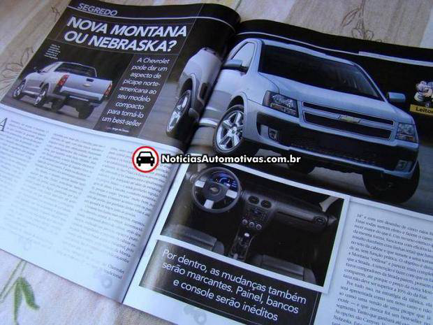chevrolet montana especulacao revista 1 Especulação, pra que te quero: Chevrolet Montana poderia receber este visual (??)