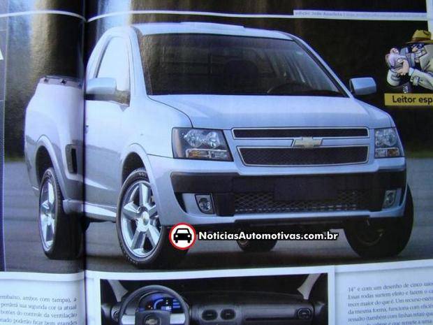 chevrolet montana especulacao revista 4 Especulação, pra que te quero: Chevrolet Montana poderia receber este visual (??)
