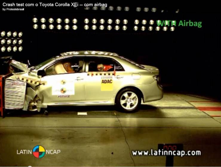 crash test corolla brasil europa 1 Diferença no Crash Test dos Carros Nacionais e Europeus