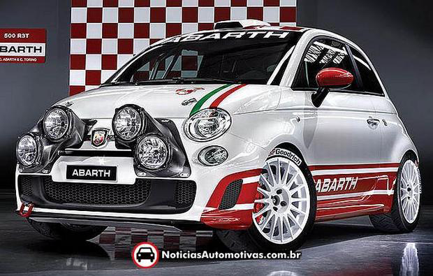 fiat 500 abarth r3t 1 Fiat 500 Abarth R3T é um modelo especialmente preparado para rally, com 180 cavalos