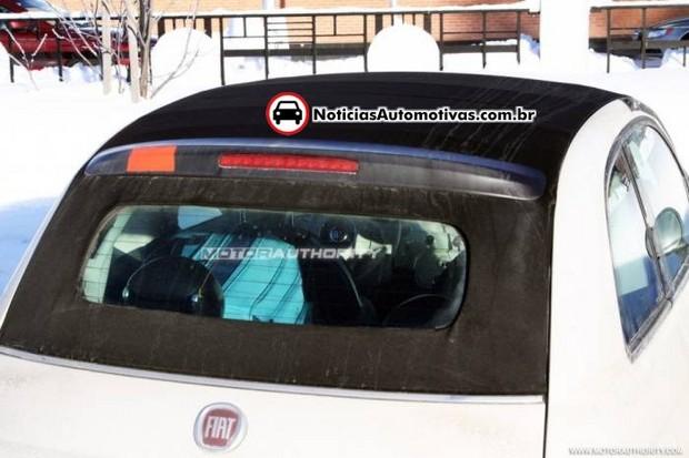 fiat 500 conversivel e flagrado na europa 3 Fiat 500 conversível é flagrado na Europa
