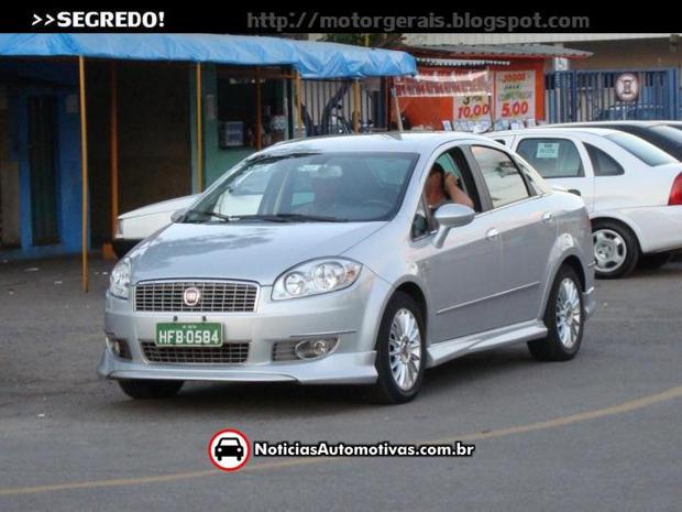 fiat linea monte bianco flagra 1 Fiat Linea Monte Bianco está pronto para ser lançado