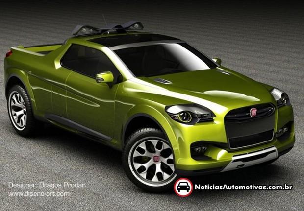Fiat Sentiero Concept: A visão de uma picape maior e mais moderna que a nossa Strada fiat sentiero concept a visao de uma picape maior e mais moderna que a nossa strada 2 Fiat Sentiero Concept: A visão de uma picape maior e mais moderna que a nossa Strada