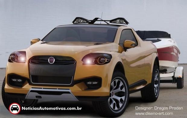 Fiat Sentiero Concept: A visão de uma picape maior e mais moderna que a nossa Strada fiat sentiero concept a visao de uma picape maior e mais moderna que a nossa strada 4 Fiat Sentiero Concept: A visão de uma picape maior e mais moderna que a nossa Strada