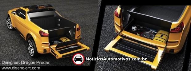 Fiat Sentiero Concept: A visão de uma picape maior e mais moderna que a nossa Strada fiat sentiero concept a visao de uma picape maior e mais moderna que a nossa strada 6 Fiat Sentiero Concept: A visão de uma picape maior e mais moderna que a nossa Strada