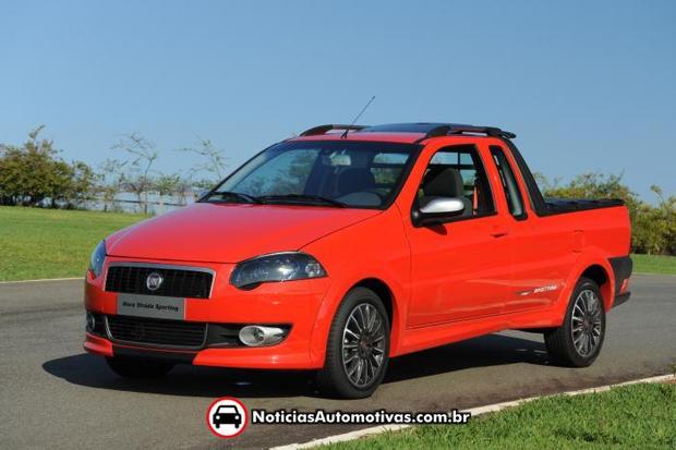 fiat strada sporting vermelha oficial 1 Fiat Strada Sporting fora de linha