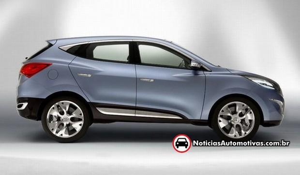 hyundai divulga mais um teaser do ix35 2010 o sucessor do tucson 2 Hyundai divulga mais um teaser do ix35 2010, o sucessor do Tucson