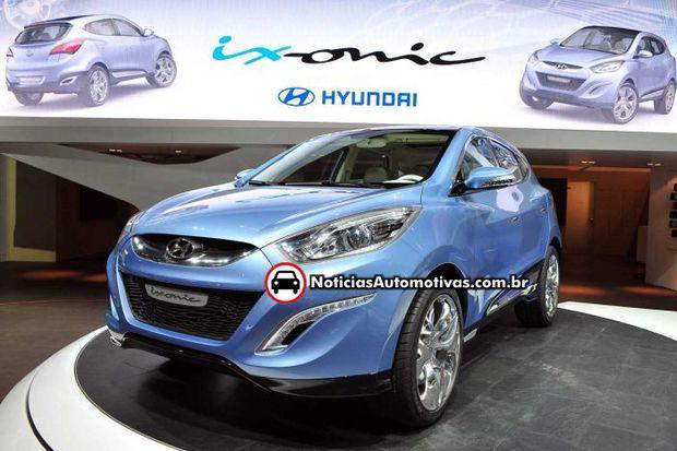 hyundai ix onic genebra 1 Salão de Genebra 2009: Hyundai ix onic Concept, nos mostra como será futuro Tucson