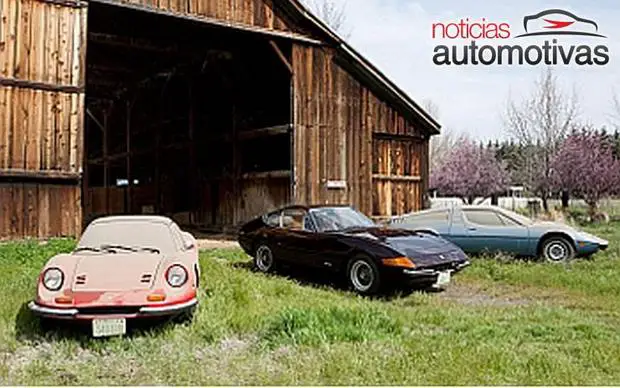 italian barn find trio of rare luxury vehicles up for grabs Ferrari e Maserati esquecidos, só foram lembrados 40 anos depois...
