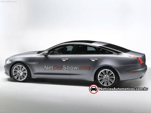 jaguar xj 2010 vazou as primeiras fotos da nova geracao do seda britanico 2 Novo Jaguar XJ 2010 vazou na internet!