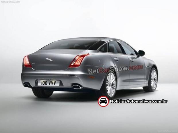 jaguar xj 2010 vazou as primeiras fotos da nova geracao do seda britanico 3 Novo Jaguar XJ 2010 vazou na internet!