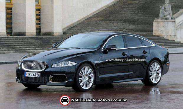 jaguar xj r projecao 1 Jaguar XJ R: uma versão esportiva do sedã britânico