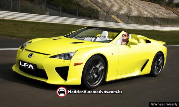 lexus lf a roadster 1 Lexus LF A Roadster   um super esportivo ainda mais exclusivo