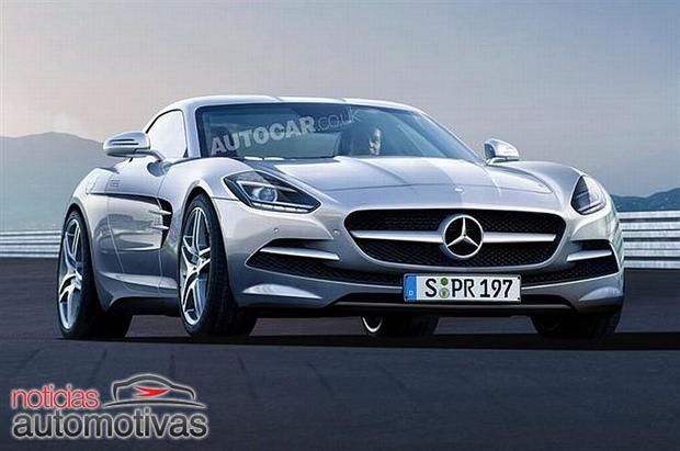 mercedes benz slc projecao autocar Mercedes Benz SLC: planos para um super esportivo abaixo do SLS