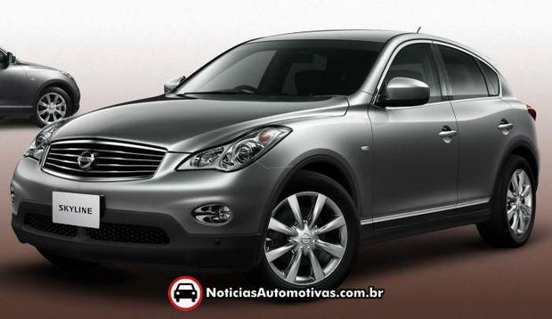 Nissan Skyline Crossover será lançado neste sábado (18) no Japão nissan skyline crossover sera lancado neste sabado no japao 1 Nissan Skyline Crossover será lançado neste sábado (18) no Japão