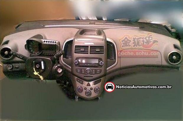 novo aveo painel do proximo lancamento da chevrolet e flagrado na china 1 Novo Aveo: Painel do pr�ximo lan�amento da Chevrolet � flagrado na China