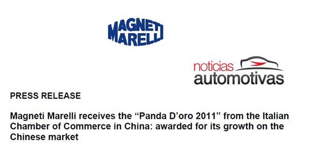 panda doro 2011 magneti marelli “Panda D’oro 2011”