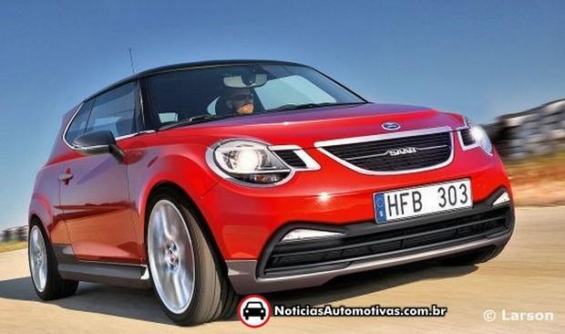 Projeção: Assim será o compacto Saab 9 1? projecao assim sera o compacto saab 9 1 1 Projeção: Assim será o compacto Saab 9 1?