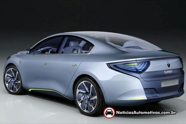 renault apresenta o eletrico fluence zero emissions concept 3 Renault apresenta o elétrico Fluence Zero Emissions Concept 