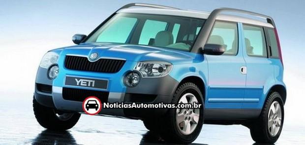 skoda ira apresentar em genebra versao de producao do conceito yeti 1 Skoda irá apresentar em Genebra, versão de produção do conceito Yeti