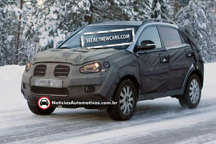  Ssangyong C200 é visto camuflado durante testes de inverno