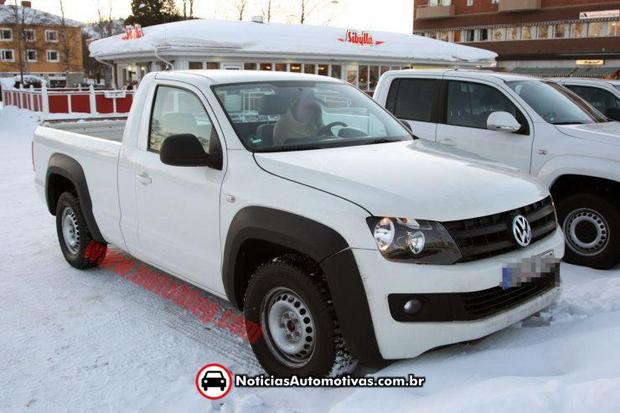 volkswagen amarok cabine simples flagra 1 Amarok cabine simples é flagrada