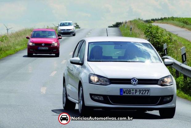 volkswagen polo evento fabrica 260 7 Volkswagen usa 260 Polos para formar o nome do modelo, em evento para concessionárias