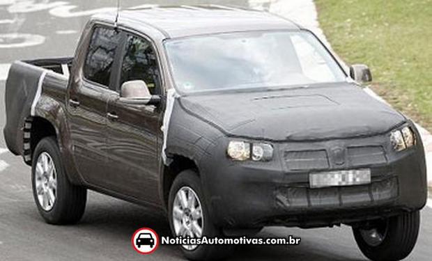 Volkswagen Amarok será o nome da pickup que chamamos de Robust volkswagen robust flagra car magazine 1 Volkswagen Amarok será o nome da pickup que chamamos de Robust