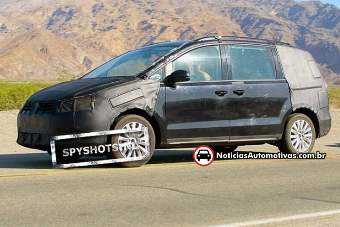  Volkswagen Sharan tem nova geração flagrada na Europa