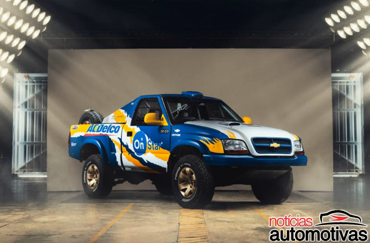 GM vai colocar em leilão uma versão de competição da S10 2004, picape cabine simples foi customizada pela programa Chevrolet Vintage