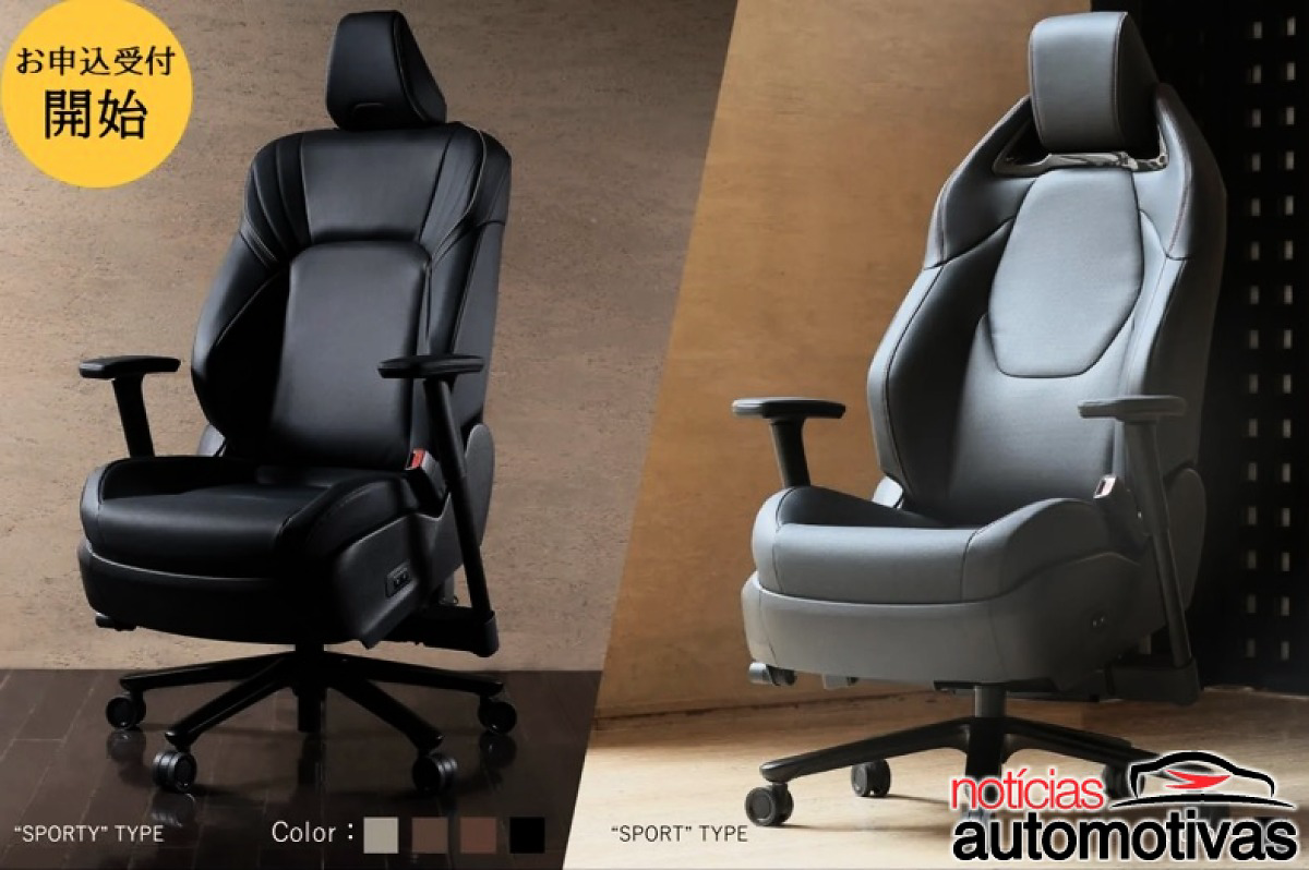 Toyota transforma o banco de um dos seus modelos em cadeira de escritório caríssima e ainda coloca fivela de cinto com função inesperada