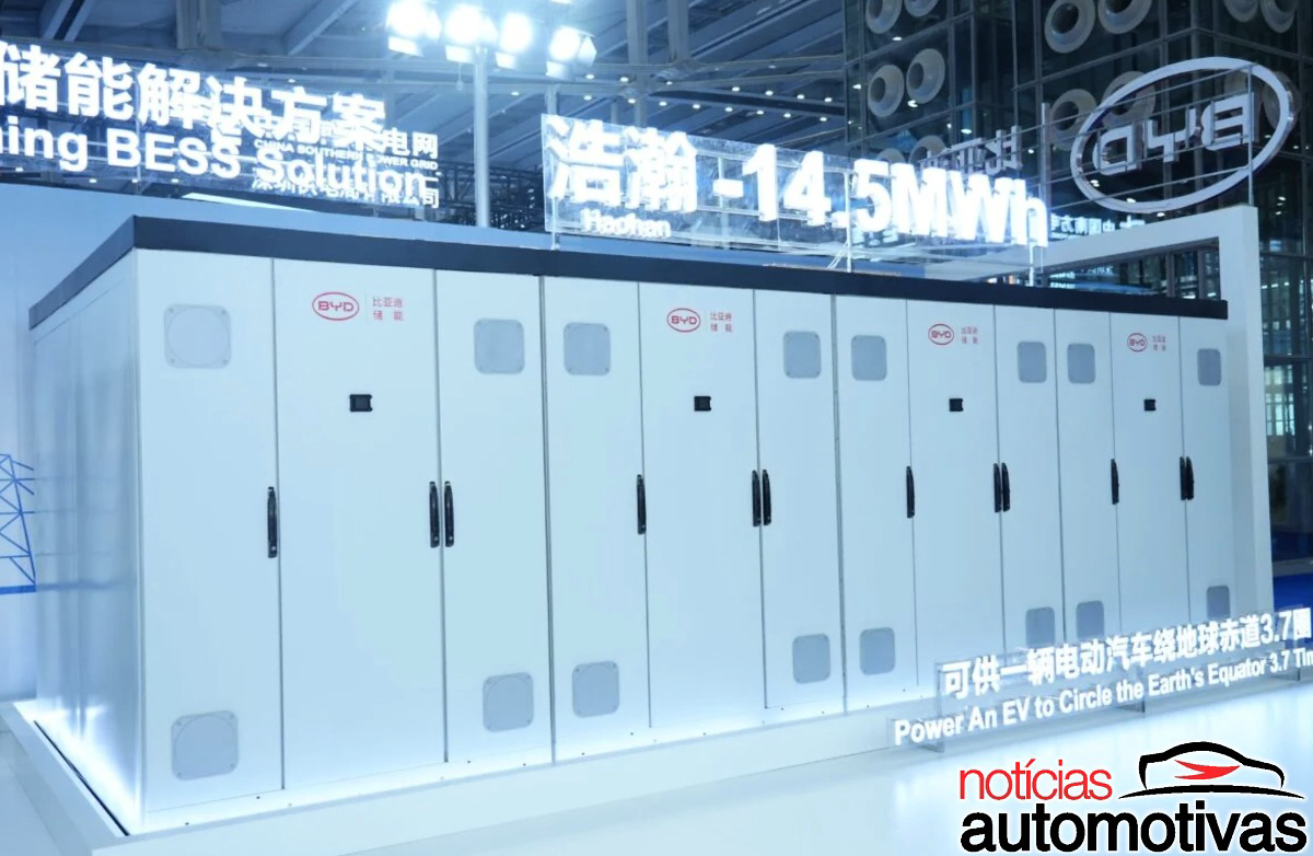 BYD derruba a Tesla no armazenamento de energia e escancara a aposta: quem não tiver escala chinesa vai virar coadjuvante