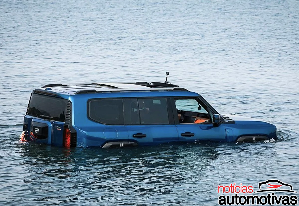 Chery revela um SUV que vira barco “de verdade” na água: o Jetour G700 Ark Edition escancara até onde a China está disposta a ir