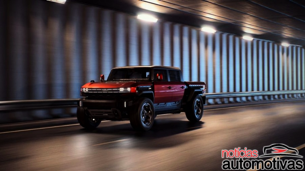 Para além do novo estúdio na Califórnia, a GM revela o GMC Hummer X modular e elétrico, com impressão 3D e mira Wrangler e Gladiator