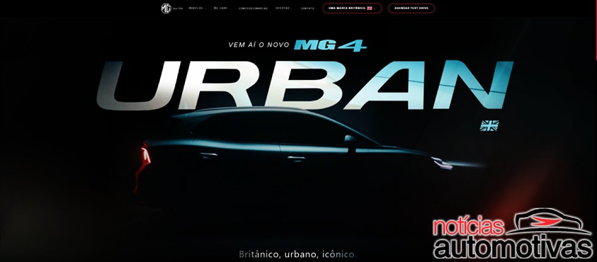 MG4 Urban começa a ser revelado no Brasil: hatch elétrico da MG terá duas opções de bateria e promete recarga de 10% a 80% em menos de 30 min
