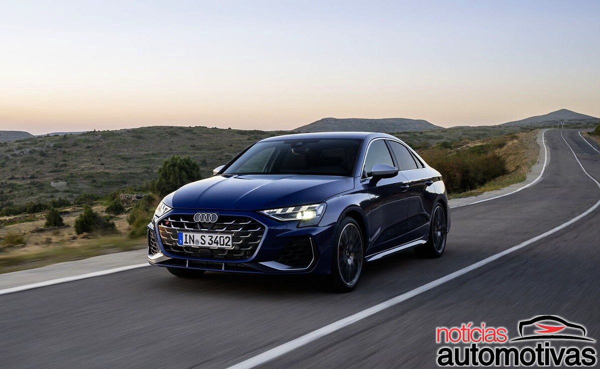 Audi A3 atualizado estreia na Europa com cabine redesenhada e tela curva gigante; a virada está no piloto que freia até em semáforo vermelho
