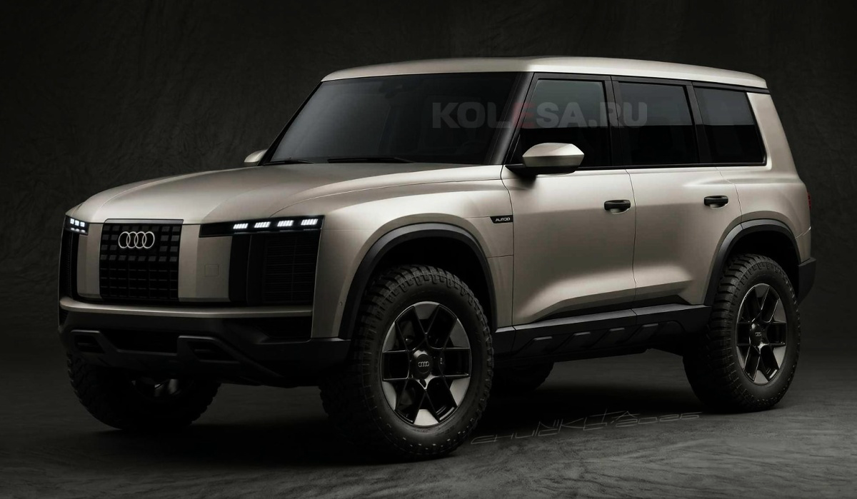 Enquanto jipões 4×4 híbridos viram febre na China, designers imaginam um Audi quadradão com visual do Nuvolari e jeito de Classe G
